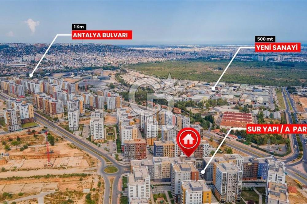 Antalya Surcadde'de Eşyalı 1+1 Kiralık Daire