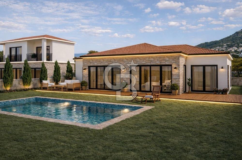 Çeşme Reisdere'de Deniz Manzaralı 2 Villa + Sera İzinli
