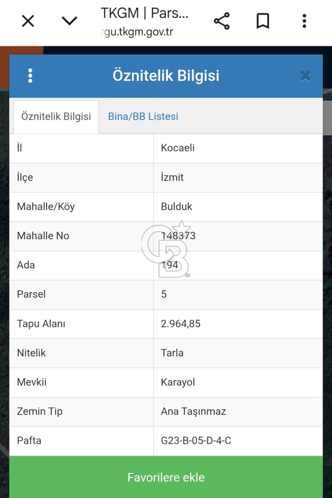 İZMİT BULDUK'TA DOĞA İÇİNDE TARLA
