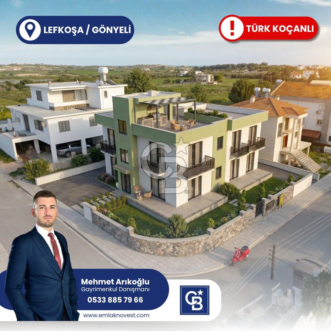 Gönyeli'de Kuzey Çevre Yoluna 1 Dk Sürüş Mesafesinde  Satılık 3+1 Ultralüx Penthouse!!!