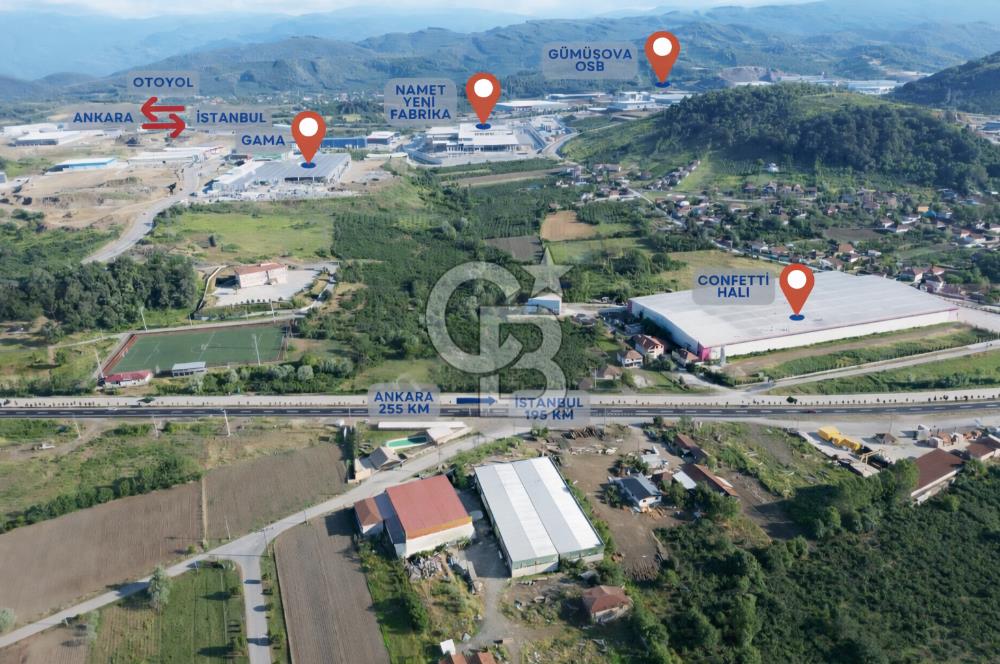 DÜZCE GÜMÜŞOVA SANAYİ İMARINA BİTİŞİK 6900 M2 TARLA