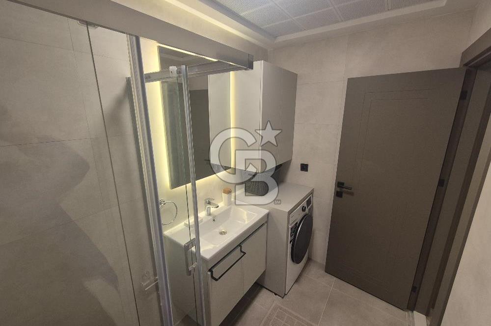 Bayraklı Marka Premium'da Full Eşyalı Yerden Isıtma 1+1 Kiralık