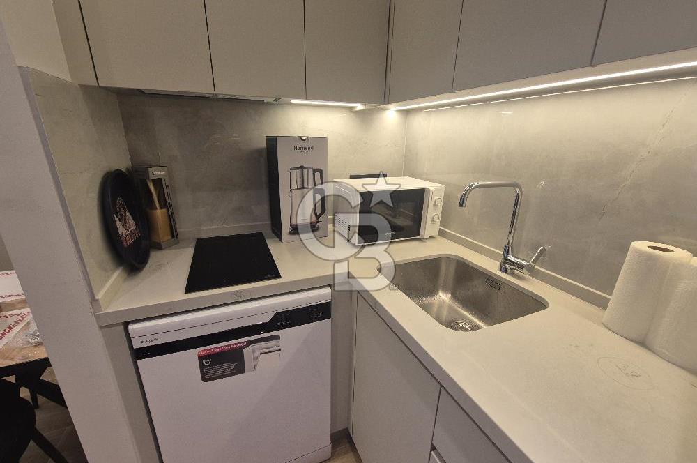 Bayraklı Marka Premium'da Full Eşyalı Yerden Isıtma 1+1 Kiralık