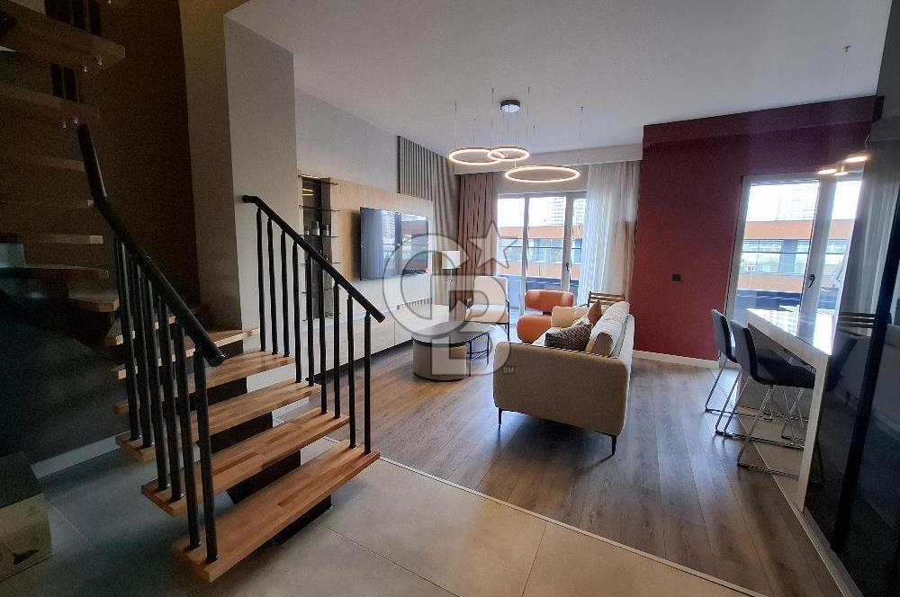 Yaşamkent Bordo Yaşam Sitesinde Kiralık 2+1 Dubleks 95m2 Sıfır Daire Full Sıfır Eşyalı