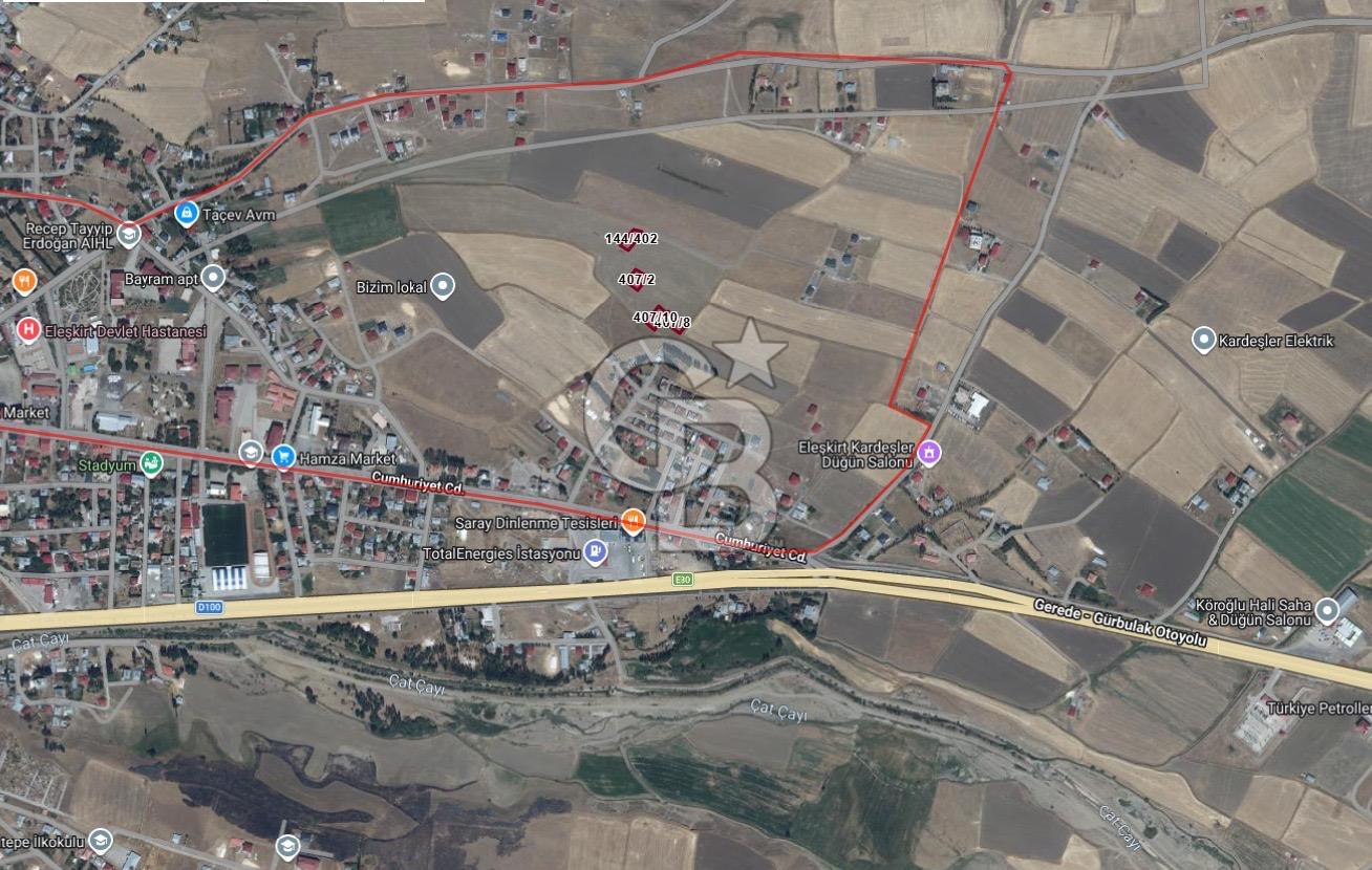 AĞRI / ELEŞKİRT / İSTİKLAL MAHALLESİ 683 m2 SATILIK ARSA Parsel