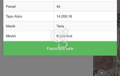 Burdur Bucak Karapınar'da 14.200m2 tarla