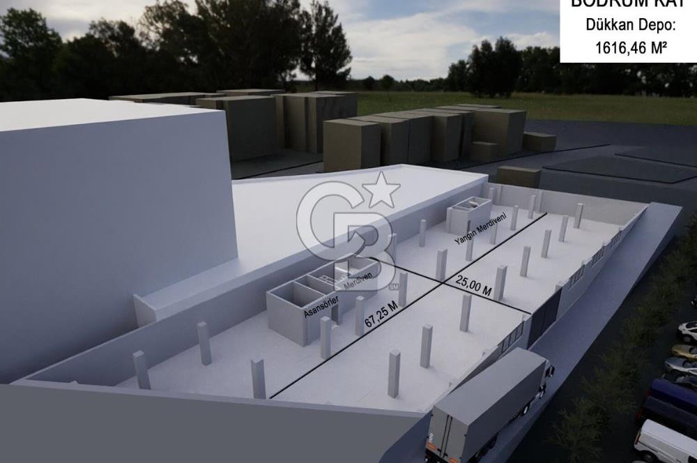 Büyükçekmece Mimarsinan E-5 Cephe 5125m² Komple Sıfır Bina