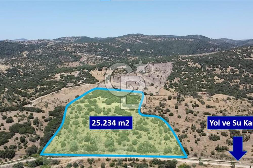 ÇANAKKALE AYVACIK BEHRAMKALE SATILIK TARLA 25.234 m2