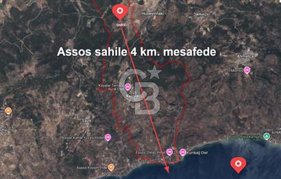 ÇANAKKALE AYVACIK KAYALAR KÖYÜNDE 8.004 m² SATILIK TARLA