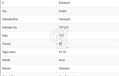Paşalimanı Adası'nda Denize Sıfır Satılık Arsa (92m² Hisseli)