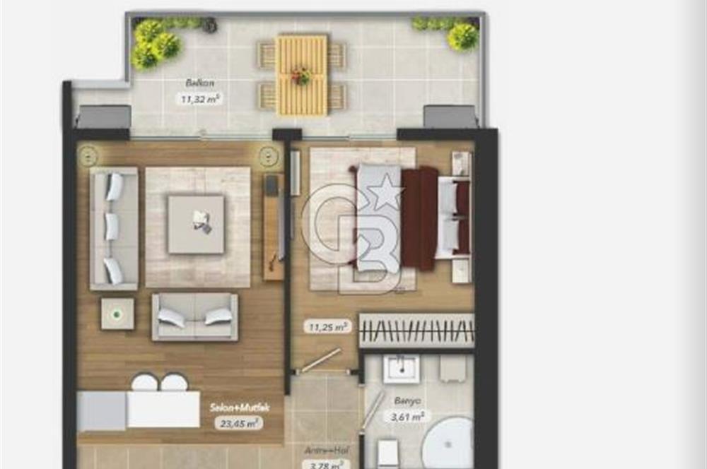 Park Yaşam Ataşehir Havuz& Peyzaj Eşyalı Kiralık 1+1 86 M² Daire