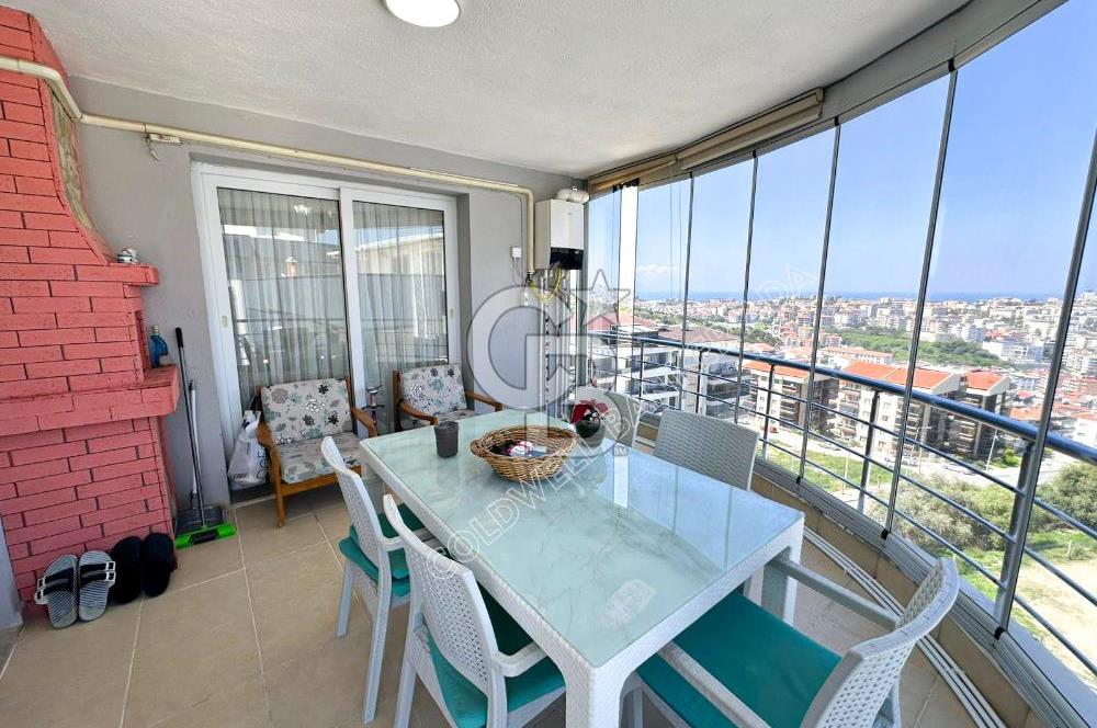 Kuşadası Kapalı Mutfak Deniz Manzaralı Satılık 3+1 Daire