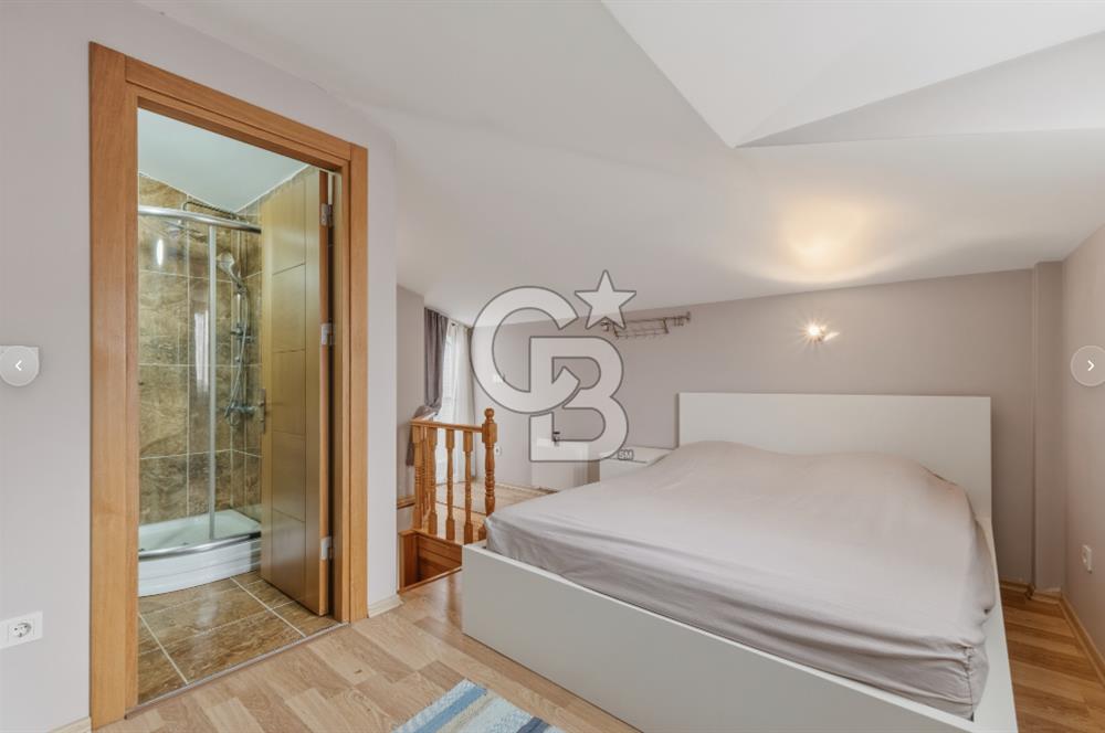 4.LEVENT METROYA KOMŞU KİRALIK MODERN EŞYALI ÇATI DUBLEKS