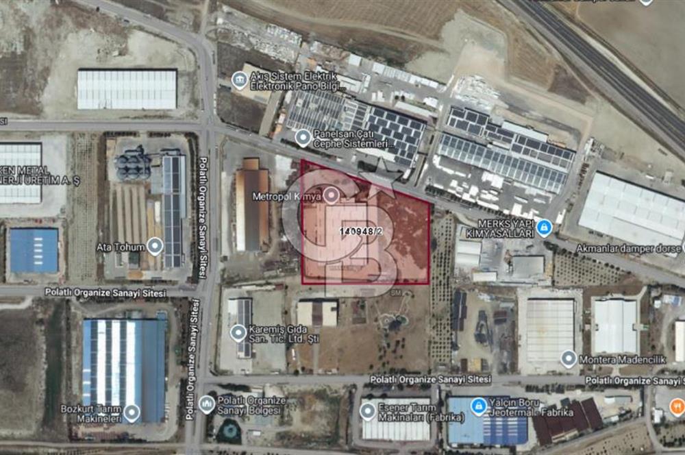 BANKADAN SATILIK ANKARA POLATLI OSB’DE 22.192 m² ARSA ÜZERİNDE İSKANLI, HAZIR FABRİKA VE İDARİ BİNA