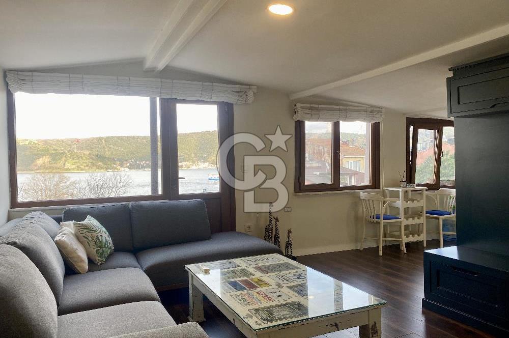 Sarıyer Rumeli Kavağı'nda Full Eşyalı Boğaz Manzaralı 1+1 Kiralık Daire