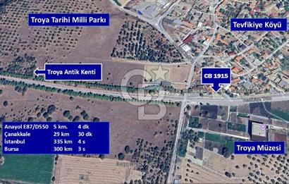 ÇANAKKALE TROYA ANTİK ŞEHRİ YOLU ÜZERİNDE SATILIK İŞLETME BİNASI