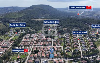 Urla Şirinkent'te Öztuncer Sitesinde Satılık 5+2 Villa