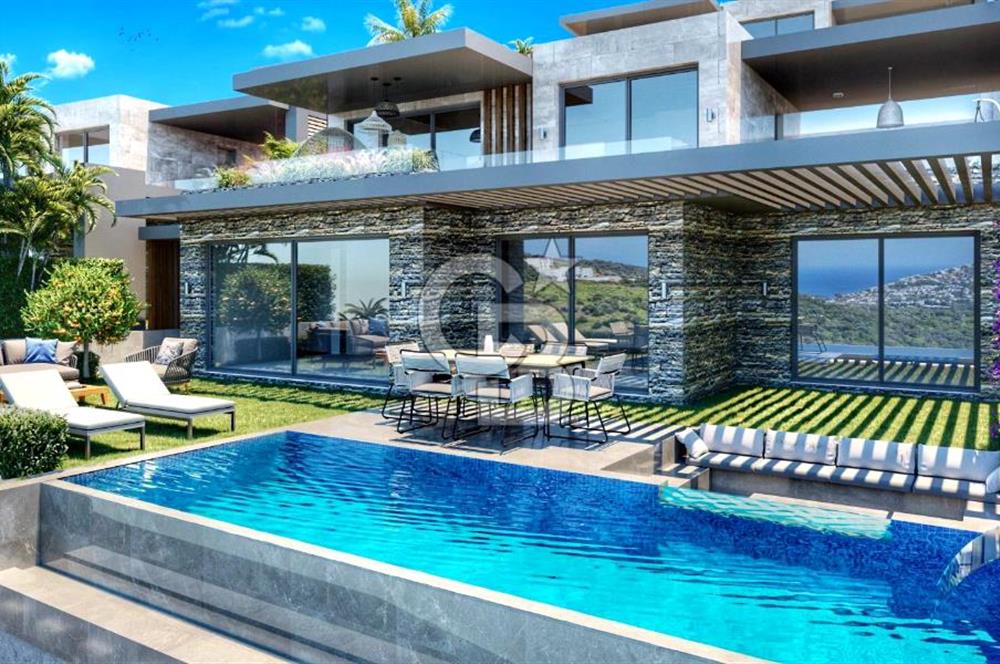Yalıkavak Geriş Projeden Kat Mülkiyetli Denize Hakim 4+1 Villa