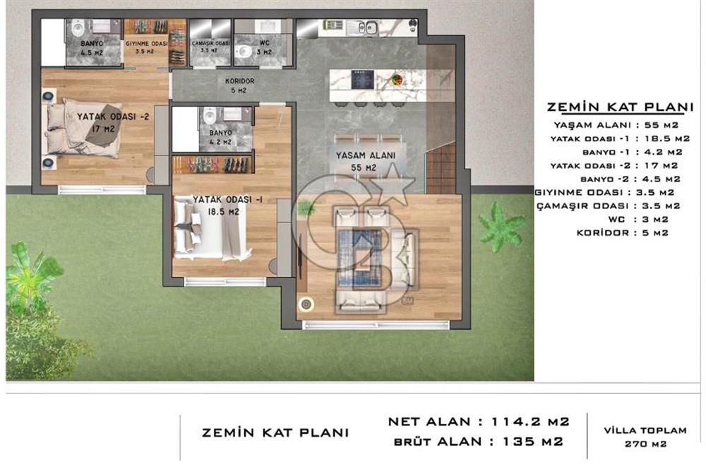 Yalıkavak Geriş Projeden Kat Mülkiyetli Denize Hakim 4+1 Villa