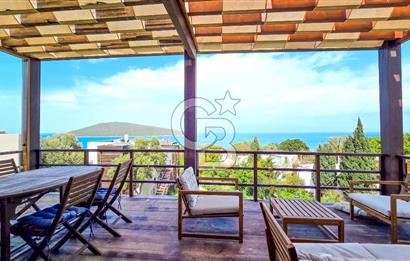 Türkbükü Hebil Doğa Hanımeli Sitesinde İskeleli Kiralık 3+1