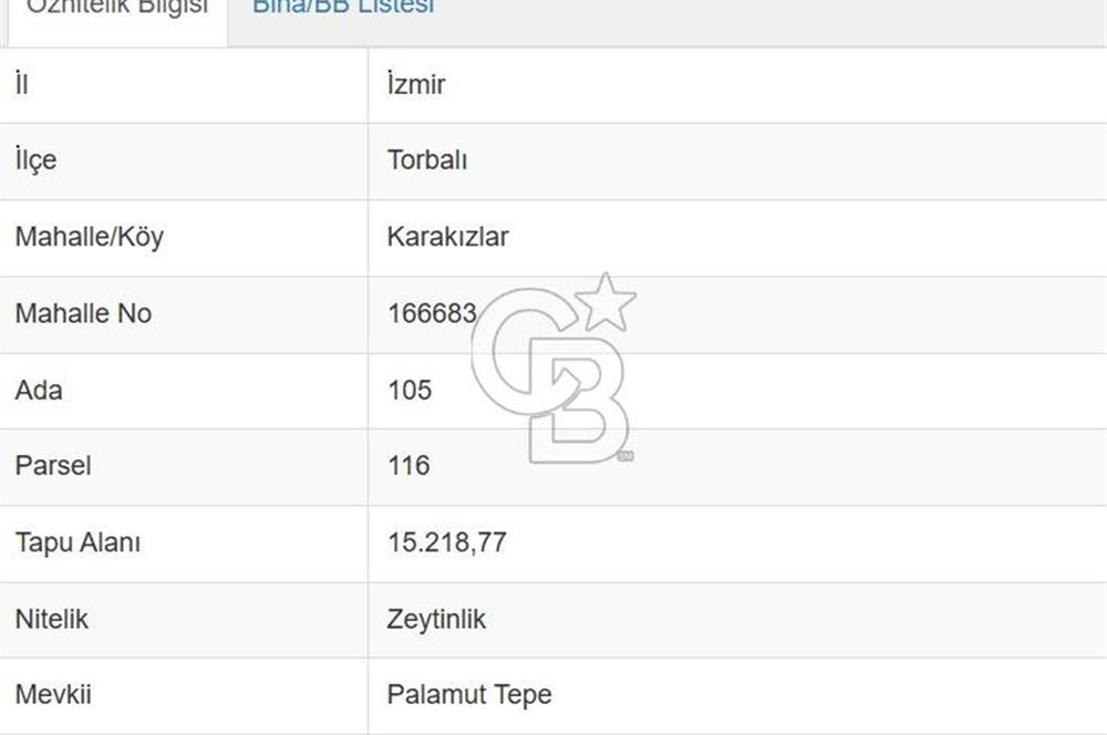Torbalı Karakızlar Satılık Zeytinlik