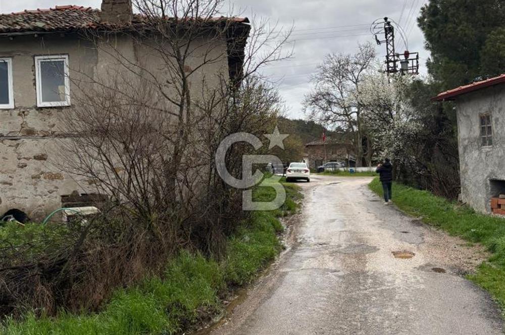 BAYRAMİÇ YAYLACIK KÖYÜNDE DOĞA İLE İÇ İÇE SATILIK BAHÇELİ TAŞ EV