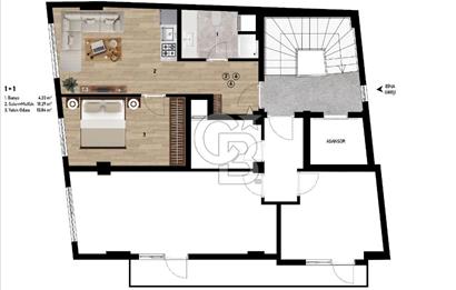 ÇANAKKALE İSMETPAŞA MAH. STADYUM MANZARALI SATILIK 1+1