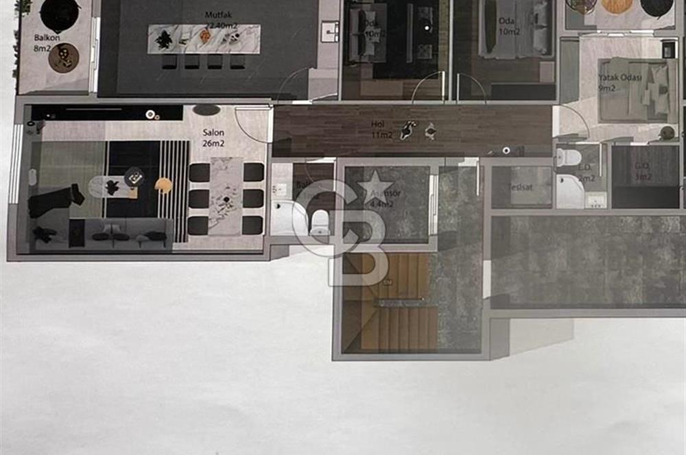 Turgutlu Ergenekonda Site İçinde Sıfır 3+1 | Havuzlu, Otoparklı