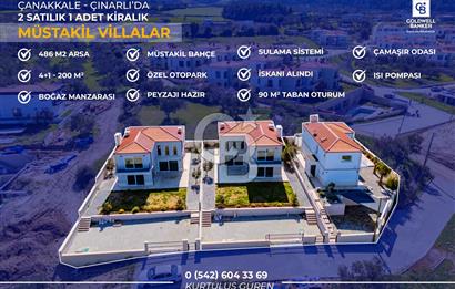 ÇANAKKALE DE SATILIK DENİZ MANZARALI MÜSTAKİL 4,5+1 LÜKS VİLLA