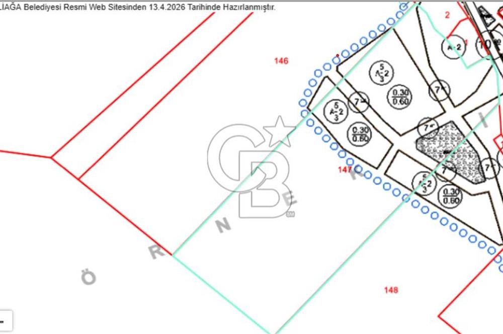 CB ODAK'TAN ALİAĞA ÇALTILIDERE'DE SATILIK İMARLI TARLA HİSSESİ
