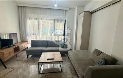 Karşıyaka Çarşı'da Eşyalı, Yerden Isıtmalı 1+1 Kiralık Daire