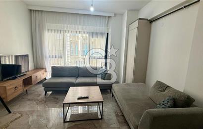 Karşıyaka Çarşı'da Eşyalı, Yerden Isıtmalı 1+1 Kiralık Daire