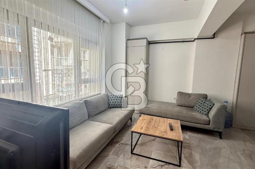 Karşıyaka Çarşı'da Eşyalı, Yerden Isıtmalı 1+1 Kiralık Daire