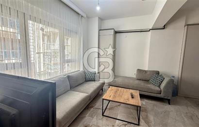 Karşıyaka Çarşı'da Eşyalı, Yerden Isıtmalı 1+1 Kiralık Daire