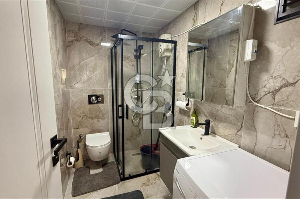 Karşıyaka Çarşı'da Eşyalı, Yerden Isıtmalı 1+1 Kiralık Daire