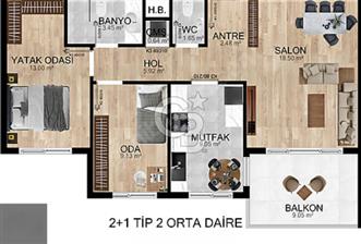 Kayalar Sky’da Satılık 2+1 Lüks Daire - 1 - 344061