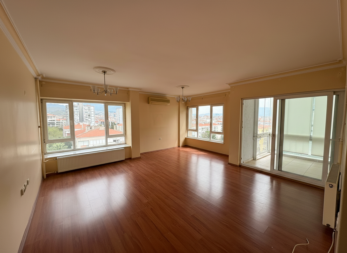Bostanlı merkezde deniz manzaralı ferah ve aydınlık daire