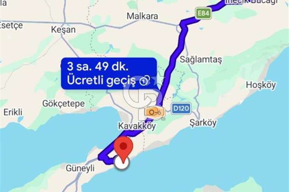 Çanakkale,Gelibolu,Demirtepe,Kepir'de 2.182,41m2