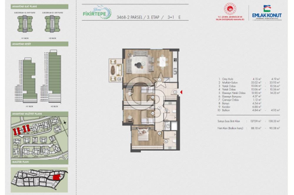 Kadıköy Fikirtepe'de Satılık Modern 3+1 Lüks Daire