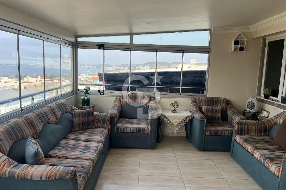 Aliağa Merkez'de Deniz Manzaralı 5+2 Satılık Dubleks Daire