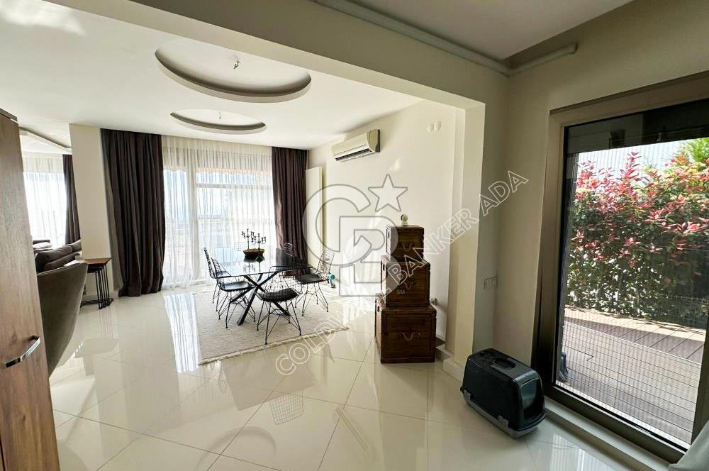 Kuşadası’nda Eşsiz Yaşam Fırsatı Deniz Manzaralı 4+1  Bahçe Dubleksi 