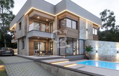FOÇA KOZBEYLİ'DE 5+1 TRİPLEX LOFT HAVUZLU SATILIK MÜSTAKİL VİLLA