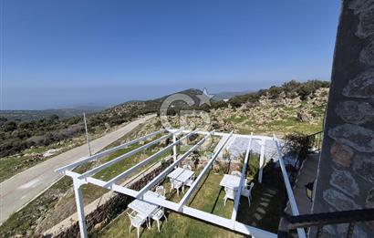 DİKİLİ'DE DENİZ MANZARALI 6 ODALI TAŞ BUTİK OTEL