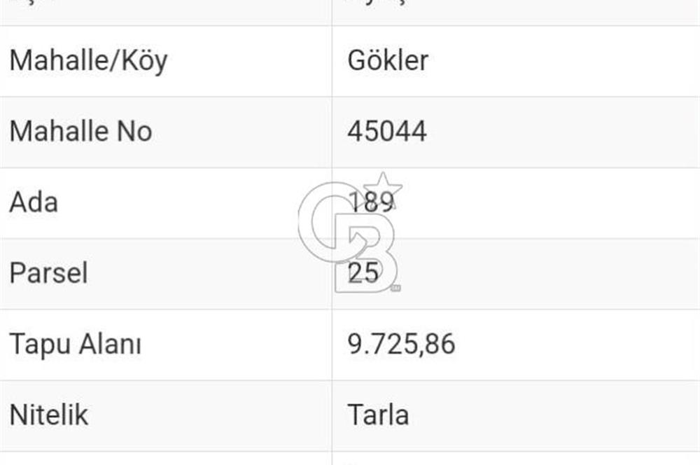 AYAŞ GÖKLER İNCE KUYUDA BÜYÜK METRAJ TEK TAPU TARLA