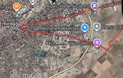 CB CITY' DEN AFYONKARAHİSAR EMİRDAĞ EMİRBABA MAH SATILIK ARSA