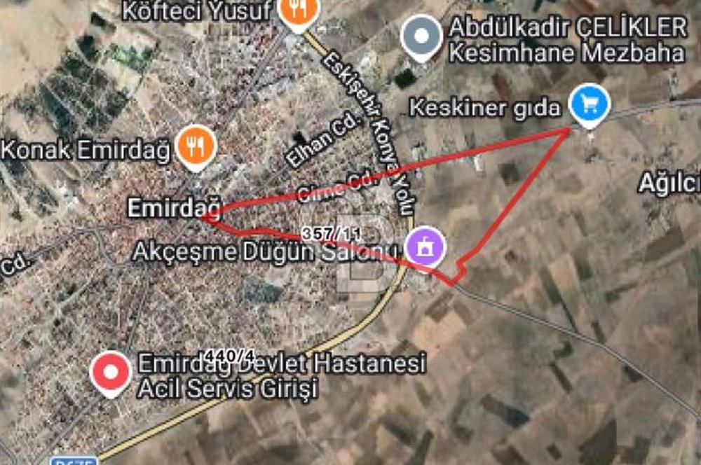 CB CITY' DEN AFYONKARAHİSAR EMİRDAĞ EMİRBABA MAH SATILIK ARSA