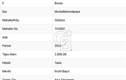 BURSA MUSTAFAKEMALPAŞA %40 İMARLI BÜYÜKBAŞ ÇİFTLİĞİ