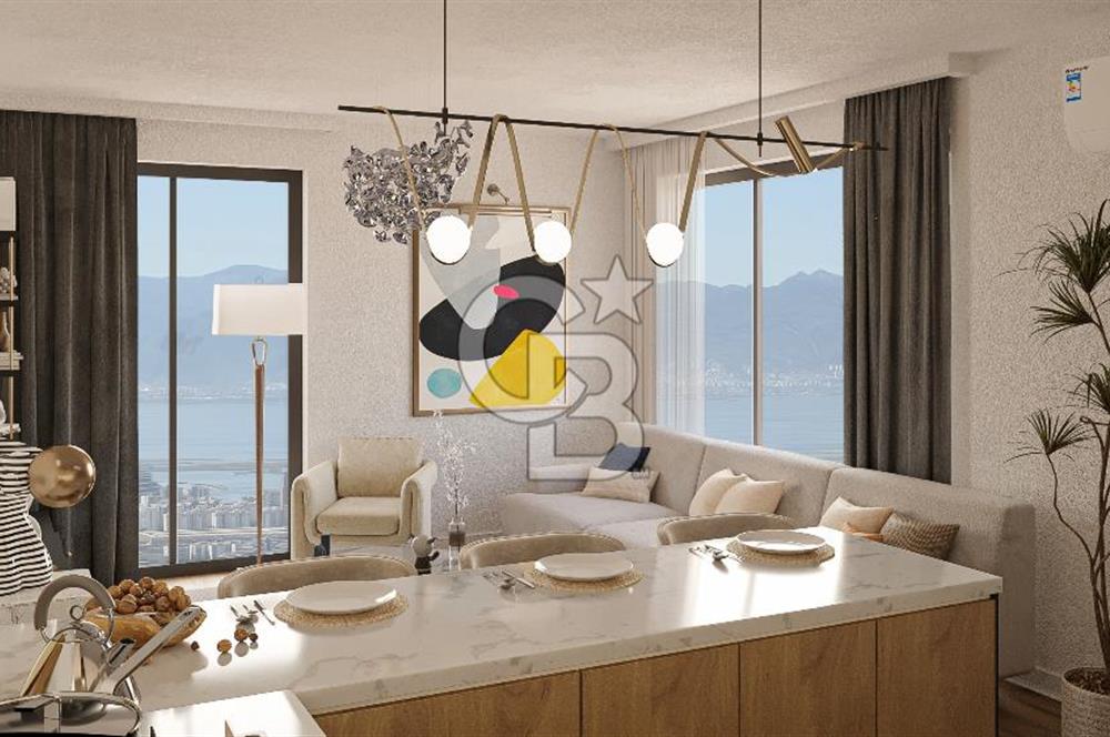 İzmir Çiğli Yakakentte Merkezi Sistem Satılık Daire