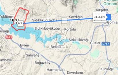 Kırşehir Hirfanlı Barajı Yakını 46.000 m² Sulu Tarım Arazisi