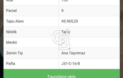 Kırşehir Hirfanlı Barajı Yakını 46.000 m² Sulu Tarım Arazisi